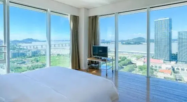Люкс с 3 комнатами с видом на море Guangzhou Nansha Pearl River Delta World Trade Center Tower