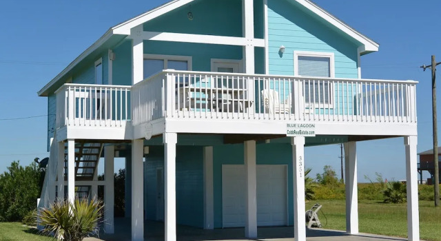 Blue Lagoon by RedAwning, Book Hotel Bolivar Peninsula Houston