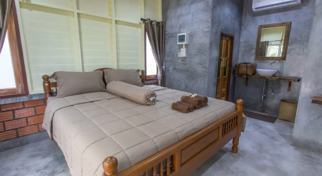 Двухместный номер Deluxe Ps cottage บ้านพักในสวนสวย