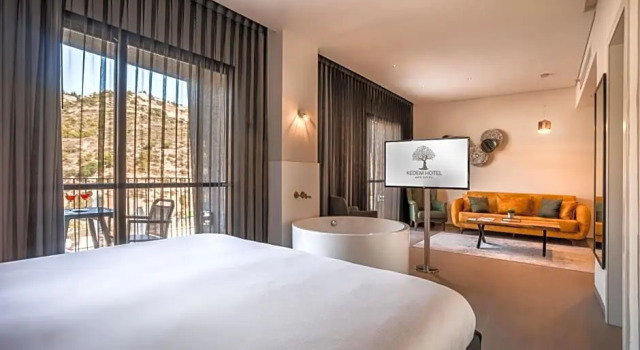 Двухместный номер Deluxe с балконом Kedem Hotel