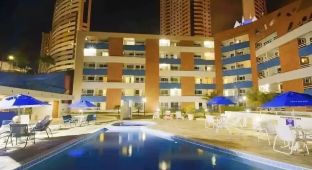 Апартаменты с балконом Terrazzo Praia Flat I Piscina e Estacionamento Grátis em Natal
