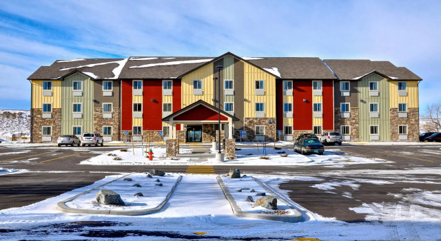 Кровать в общем номере My Place Hotel-Cheyenne, WY