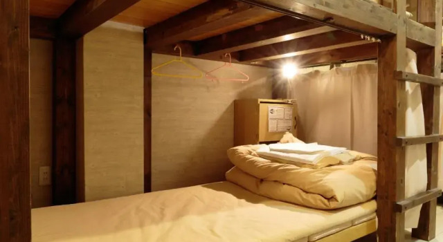 Кровать в общем номере (женский номер) Kyoto Hana Hostel