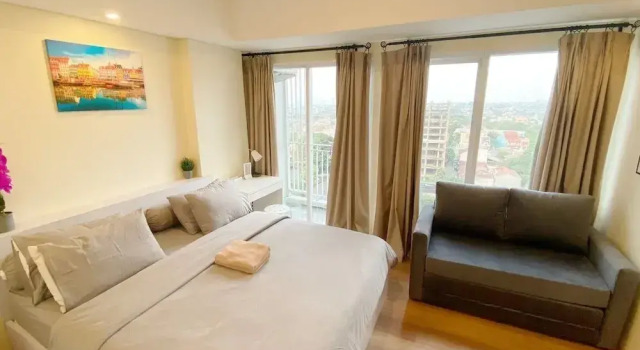 Семейная студия с балконом Altiz Apartments at Bintaro by OkeStay