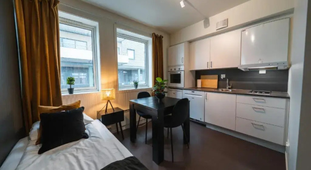 Студия TotalApartments Seminarbakken City Studio