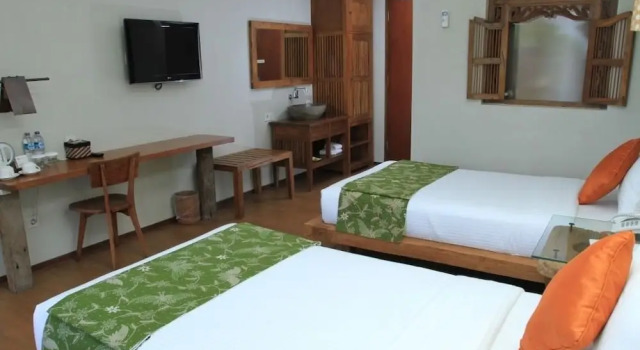 Deluxe double chambre avec balcon Rumah Batu Boutique Hotel