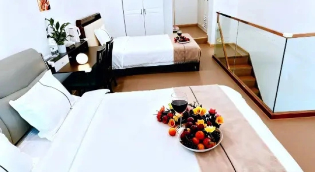Люкс Business Guiyue Loft Movie Homestay (Wuhan Tianhe Airport Aviation Headquarters Subway Station)