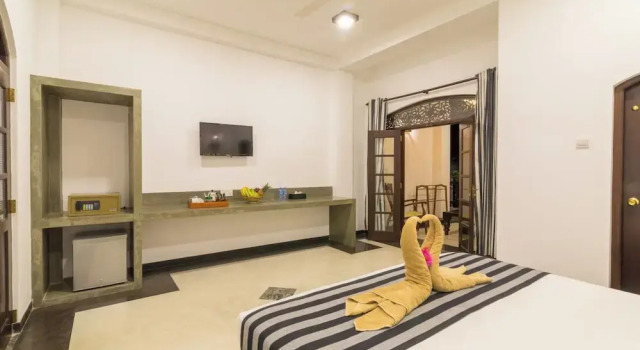 Двухместный номер Deluxe с балконом и с видом на сад Green Villa Unawatuna