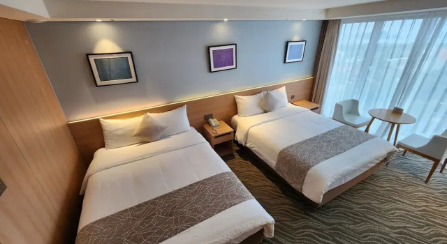 Двухместный семейный номер Deluxe с видом на океан Seogwipo JS Hotel