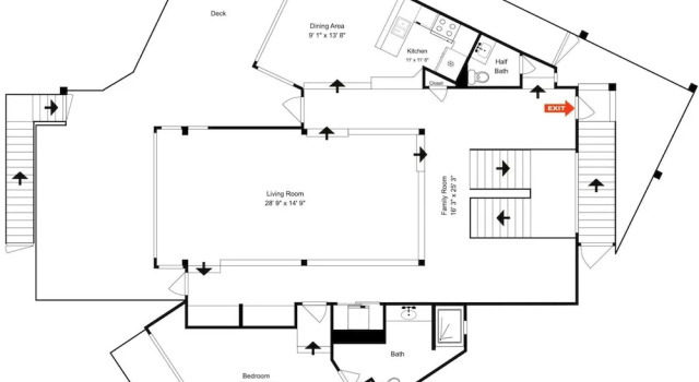 Коттедж с 3 комнатами с балконом Villa Seamone
