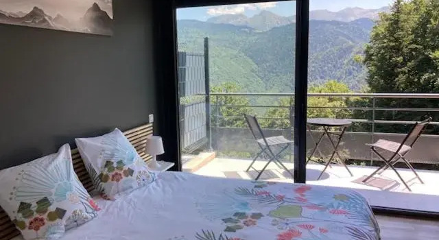 Standard Kahden hengen huone vuoristomaisema Chalet des 3 domaines