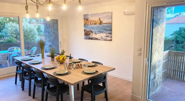 Коттедж с 4 комнатами Appartement spacieux 4 chambres, jardin, proche centre-ville