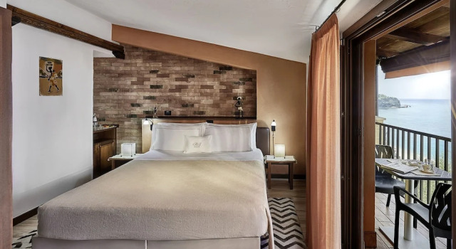 Двухместный номер Superior с балконом и с видом на море Hotel Rocca Della Sena