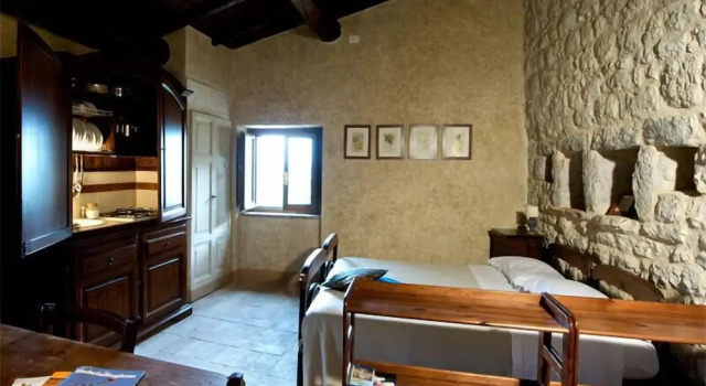 Студия с красивым видом из окна Borgo La Torre