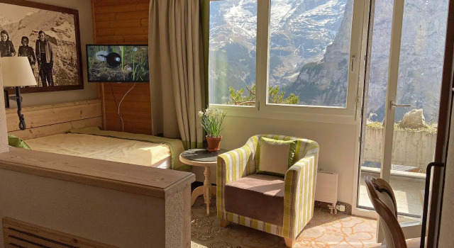 Одноместный номер с видом на гору Айгер Eiger Mürren Swiss Quality Hotel