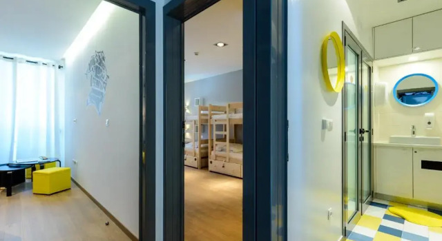 Кровать в общем номере Hostel Sea Breeze
