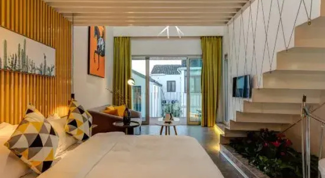 Семейный люкс Дуплекс Dongdi Preety House Suzhou Tongli