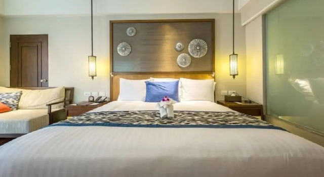Двухместный люкс Deluxe с видом на бассейн Le Grand Hotel Beck