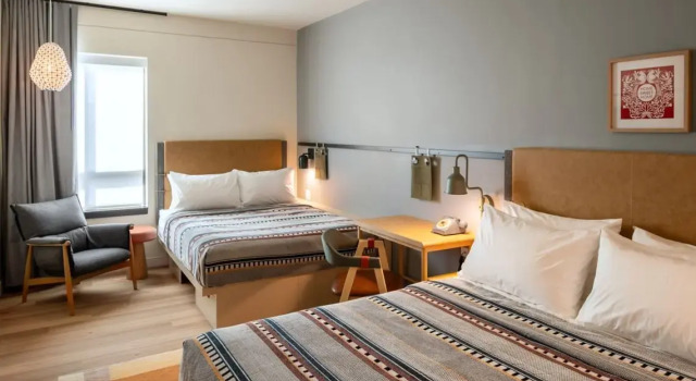Двухместный номер Standard Moxy Cincinnati Downtown