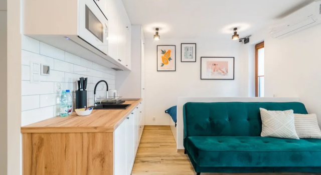 Люкс APARTAMENTY MIERZEJA - STEGNA PARK STUDIO, 500m od plaży, bezpłatny meleks