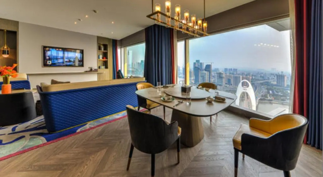 Люкс Elegant Cloud Residence Elegant Hotel Guangzhou Zhujiang New Town Canton Tower