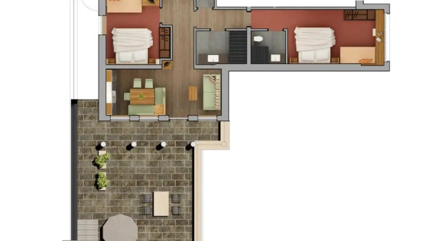 Апартаменты с 2 комнатами Haus Sonnenterrasse