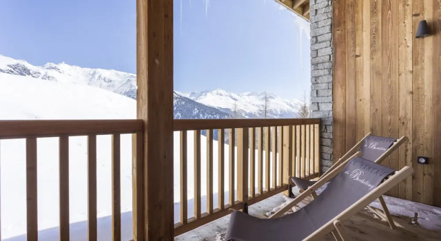 Апартаменты c 1 комнатой с балконом и с видом на горы Terresens - Le Hameau de Barthélémy
