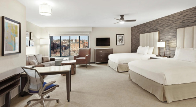 Люкс с видом на реку Homewood Suites by Hilton Providence Downtown