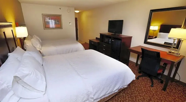 Четырёхместный номер Deluxe Hampton Inn & Suites Charlottesville at the University