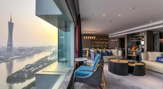 Люкс Elegant Cloud Residence Elegant Hotel Guangzhou Zhujiang New Town Canton Tower