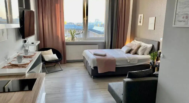 Студия с видом на город Exclusive Apartments Smolna