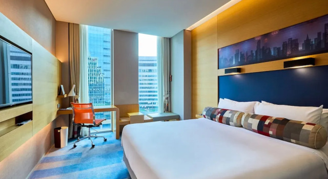 Номер Standard с видом на город Aloft by Marriott Seoul Gangnam
