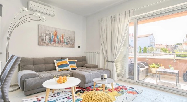 Апартаменты Deluxe с 3 комнатами с балконом Adriatic Apartments