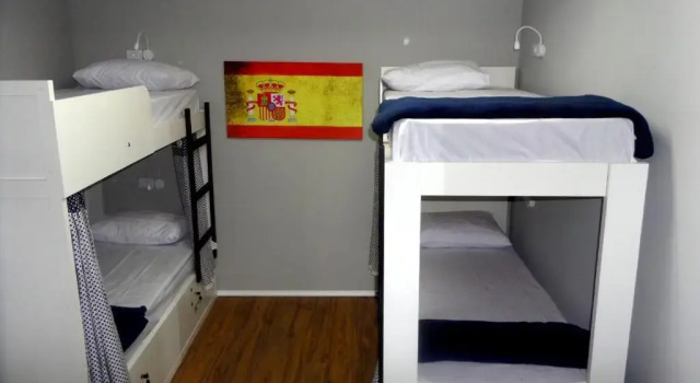 Кровать в общем номере Visto Hostel