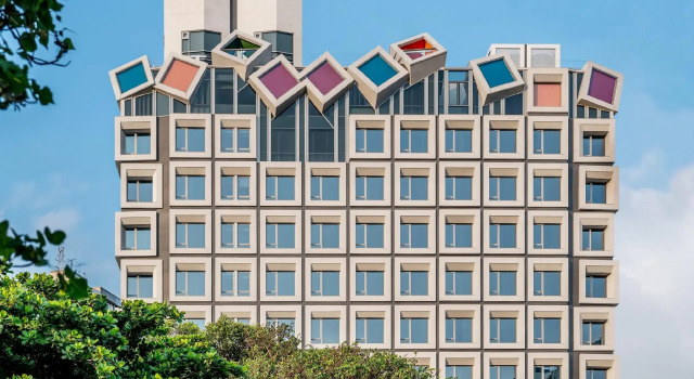 Кровать в общем номере The Place Taichung