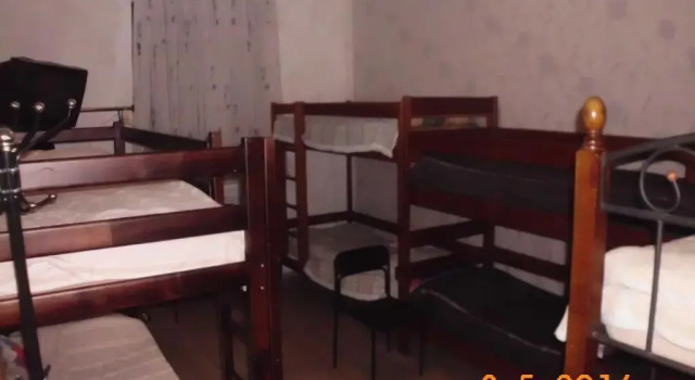 Кровать в общем номере Kharkov CITIZEN