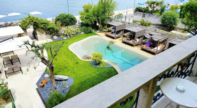 Семейный номер Standard c 1 комнатой с балконом и с видом на озеро Lake Front Hotel Brenzone