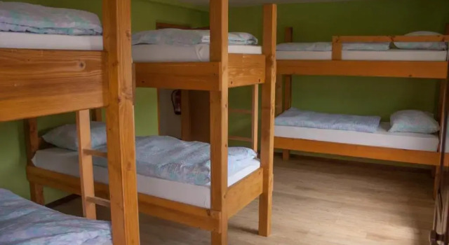 Кровать в общем номере House Budkovič