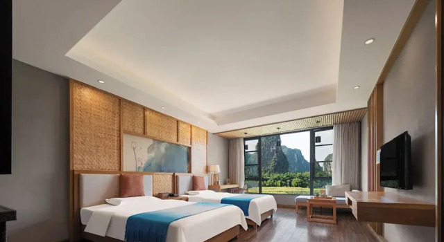 Двухместный номер Deluxe с видом на горы Yangshuo Zen Garden Resort - Rich Chinese traditional activities