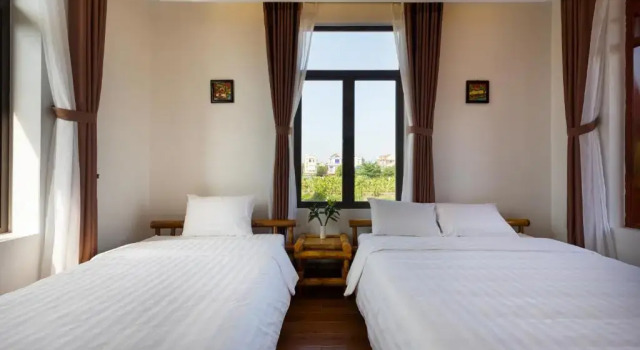 Двухместный номер Standard с видом на бассейн Việt Xưa Homestay