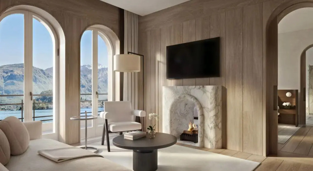 Двухместный люкс Penthouse c 1 комнатой с балконом и с видом на озеро The Lake Como EDITION