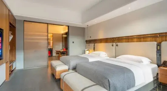 Люкс Дуплекс с 2 комнатами Zhangjiakou Fulong Fengling Yuegu Fanwoods Hotel