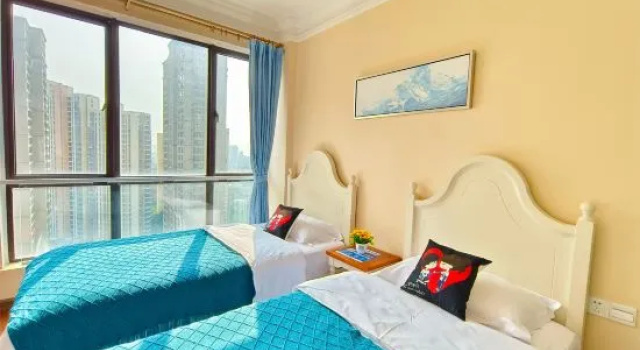 Двухместный люкс с видом на город Red Pure Silver Beach Hotel (Beihai Yinzh an International Passenger Port Store)