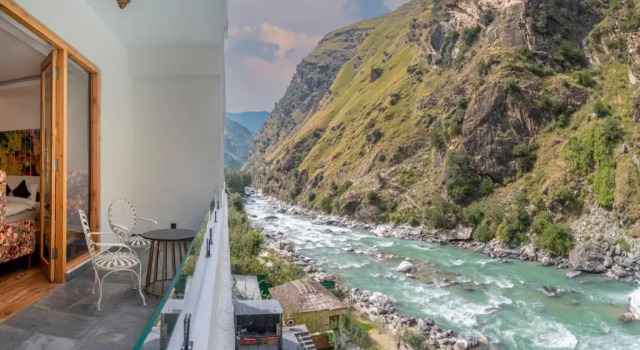 Люкс с балконом Echor Palm Bliss Riverside Resort & Spa, Kasol