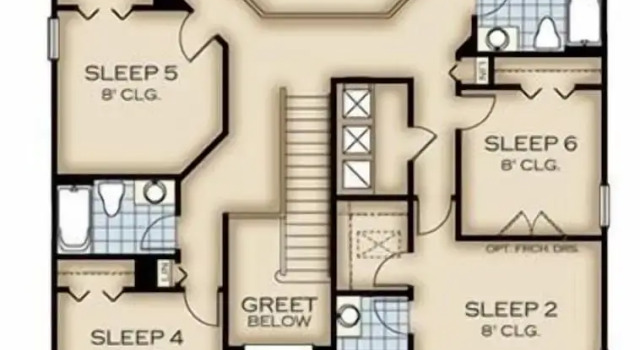 Коттедж Watersong Resort 6Bd Pool Hm,2 Master Suites-956OC
