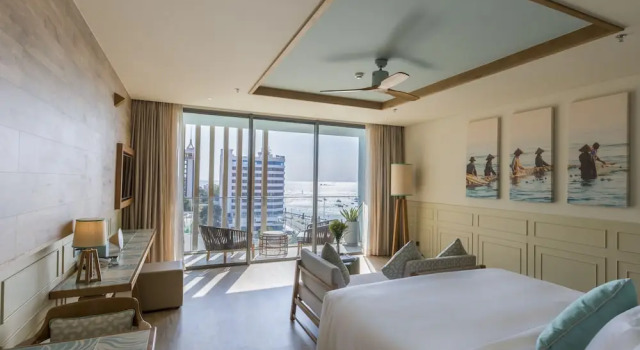 Двухместный люкс с видом на море Fusion Suites Vung Tau