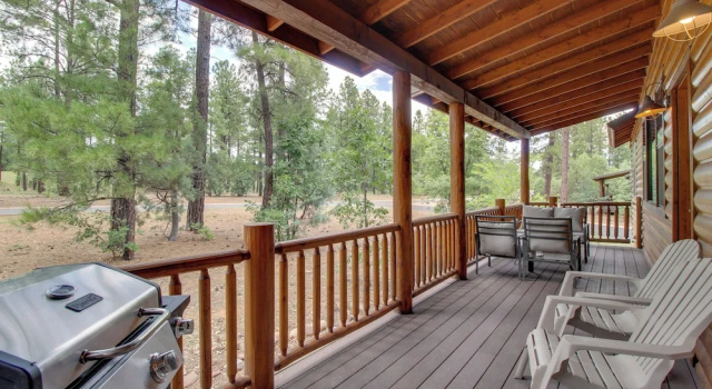 Коттедж Furnished Deck & Grill: Woodsy Torreon Cabin