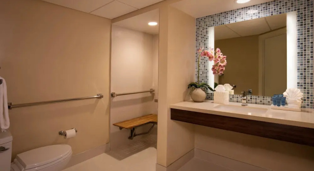 Двухместный номер Kitchenette Accessible Roll-In Shower Tiki Tower Standard View Lido Beach Resort - Sarasota