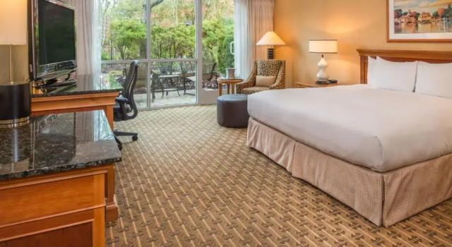 Номер Standard с видом на бассейн Hilton Seattle Airport & Conference Center