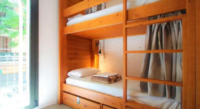 Кровать в общем номере Ten To Go Hostel